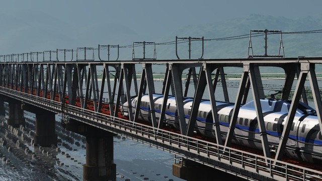 新幹線　富士川橋梁