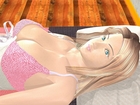 CG WOMAN IN BED WITH NEW TEXTURE