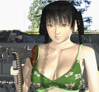 CG girl with machine gun ReRender